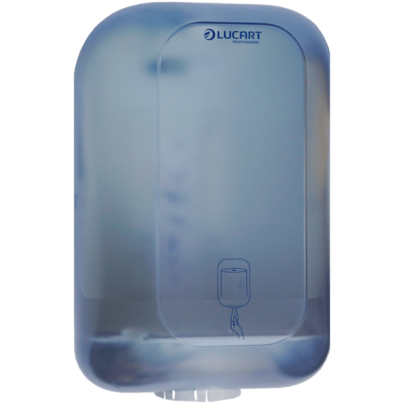 Dispenser (dozator), Lucart, L-One Maxi, albastru, din plastic, pentru rola prosop, 38.1x29x22.3 CM